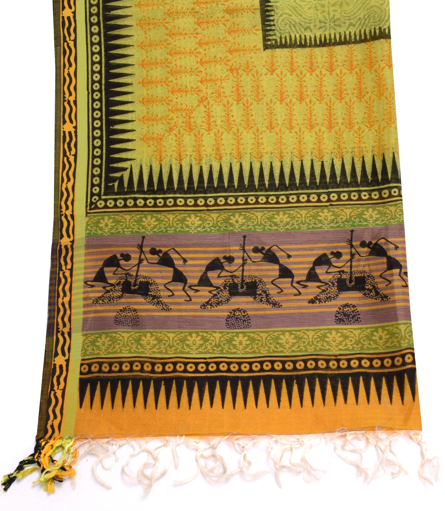 Sushila Vintage Indian Dupatta 100% Pure Cotton Printed Long Stole Hijab