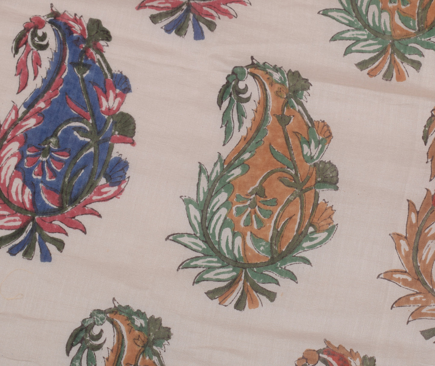 Sushila Vintage Indian Dupatta 100% Pure Cotton Printed Long Stole Veil Hijab