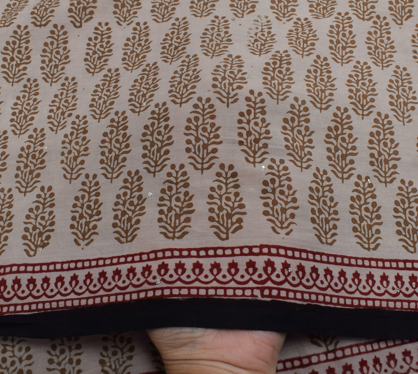 Sushila Vintage Indian Dupatta 100% Pure Cotton Printed Long Stole Veil Hijab