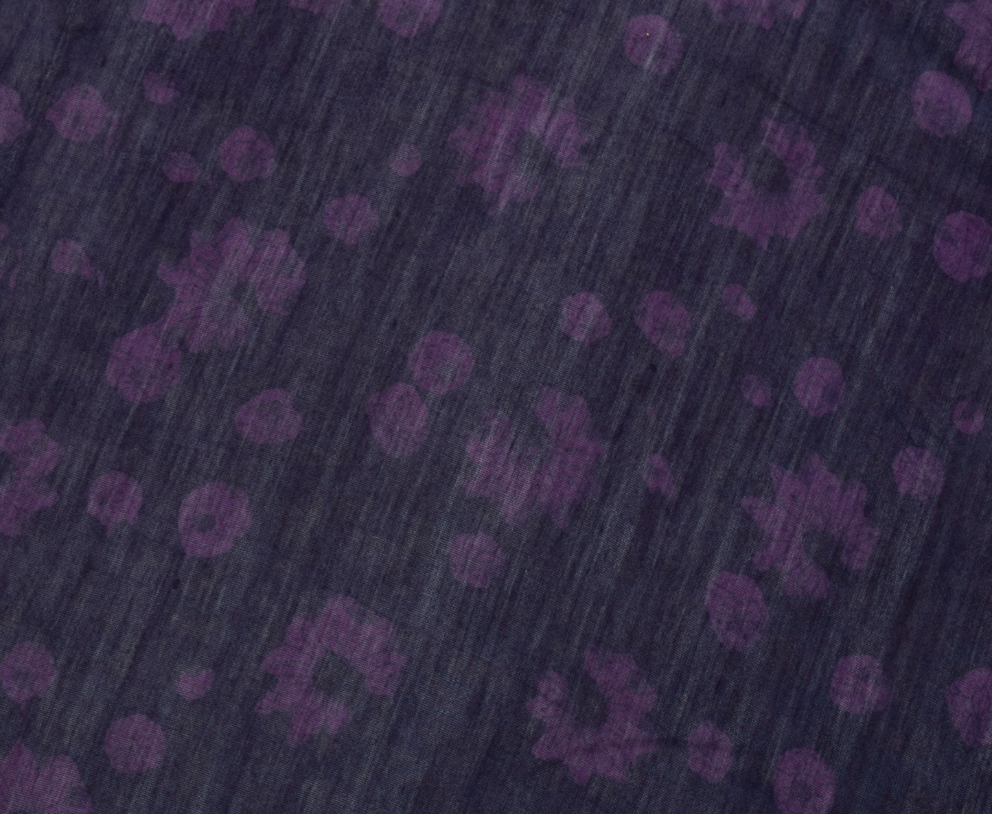 Sushila Vintage Purple Dupatta Pure Silk Printed Floral Long Stole Veil Hijab