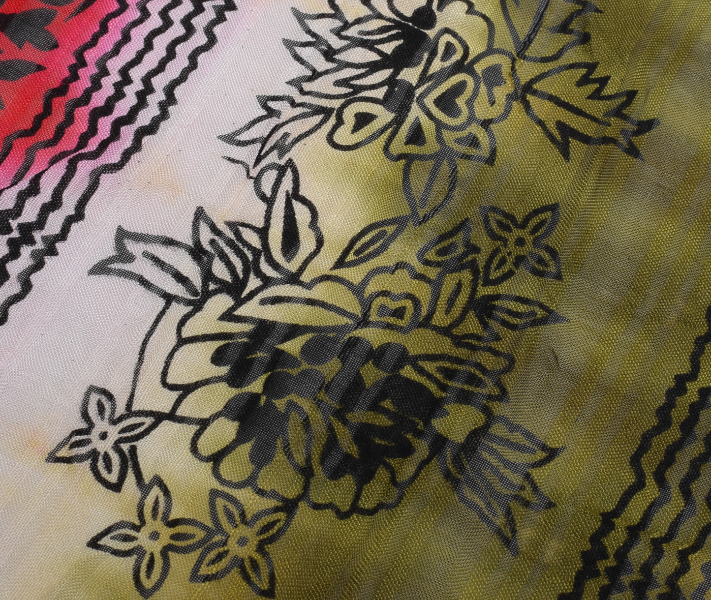 Sushila Vintage Indian Dupatta Pure Cotton Printed Floral Long Stole Veil Hijab