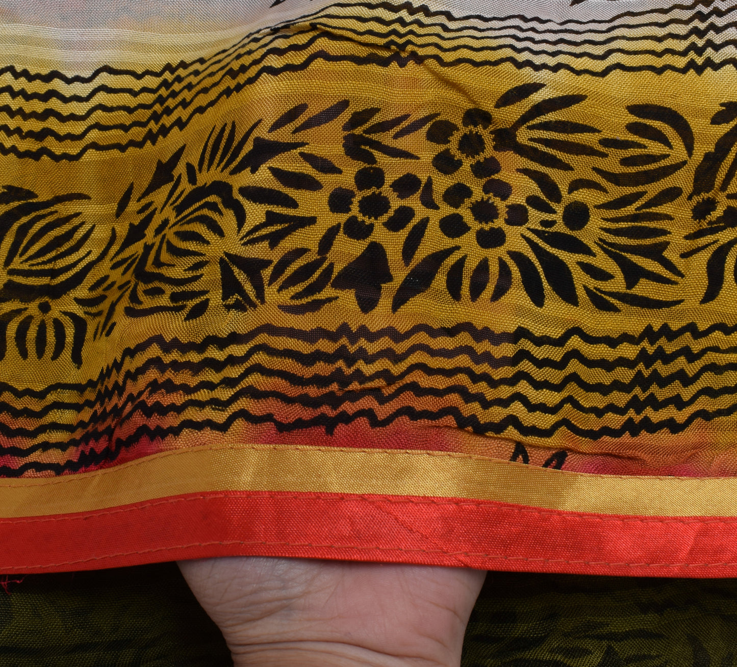 Sushila Vintage Indian Dupatta Pure Cotton Printed Floral Long Stole Veil Hijab