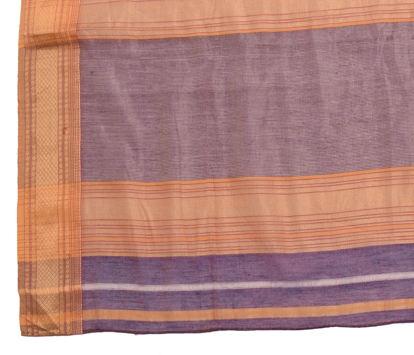 Sushila Vintage Purple Indian Dupatta Pure Tissue Woven Long Stole Veil Scarves