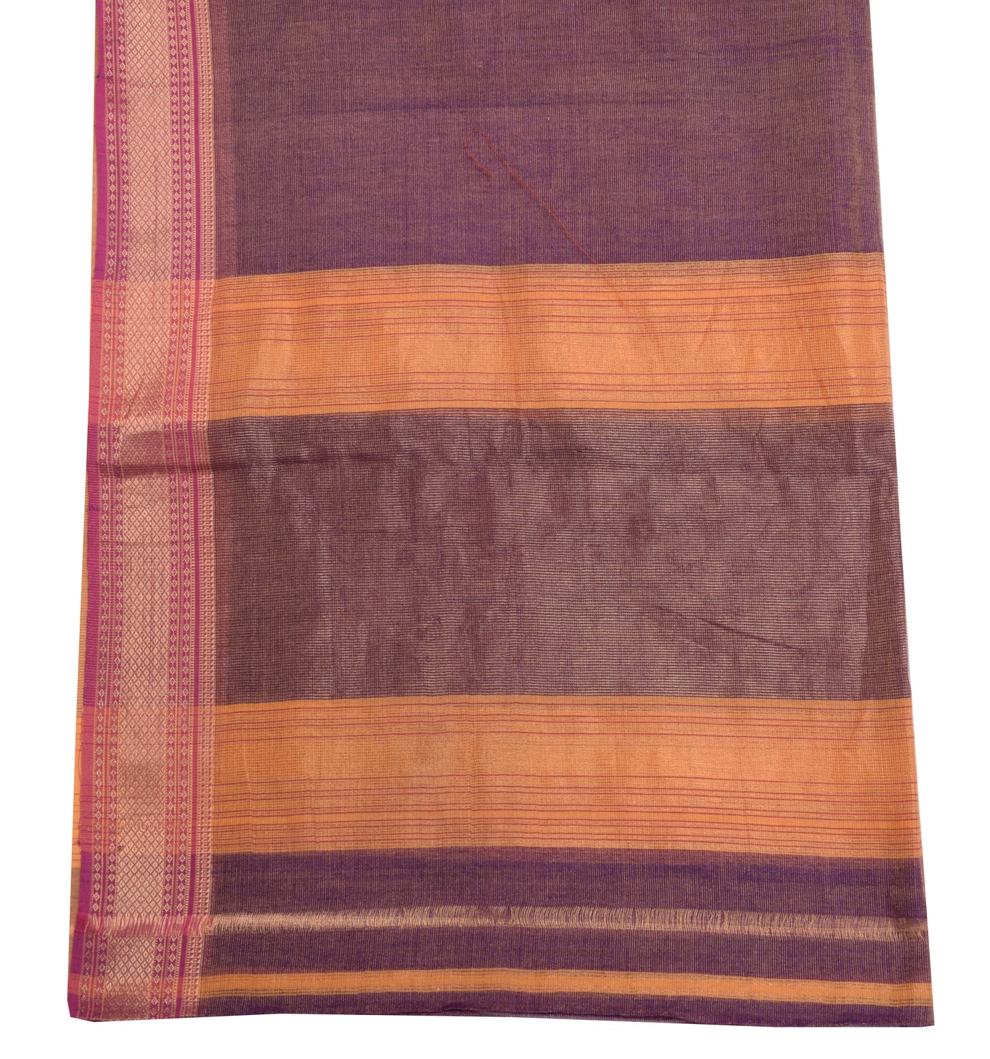 Sushila Vintage Purple Indian Dupatta Pure Tissue Woven Long Stole Veil Scarves