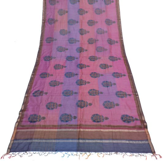 Sushila Vintage Multi-Color Indian Dupatta Pure Silk Printed Long Stole Hijab