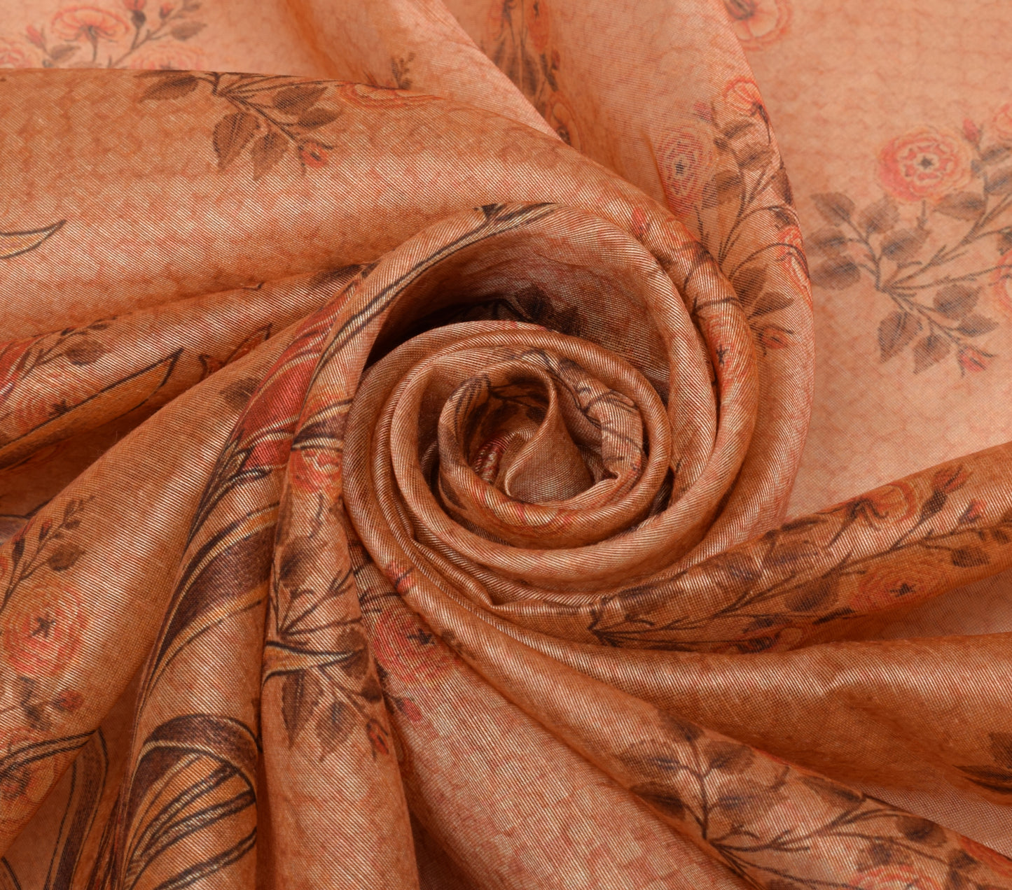 Sushila Vintage Indian Dupatta Blend Silk Printed Long Stole Wrap Scarves