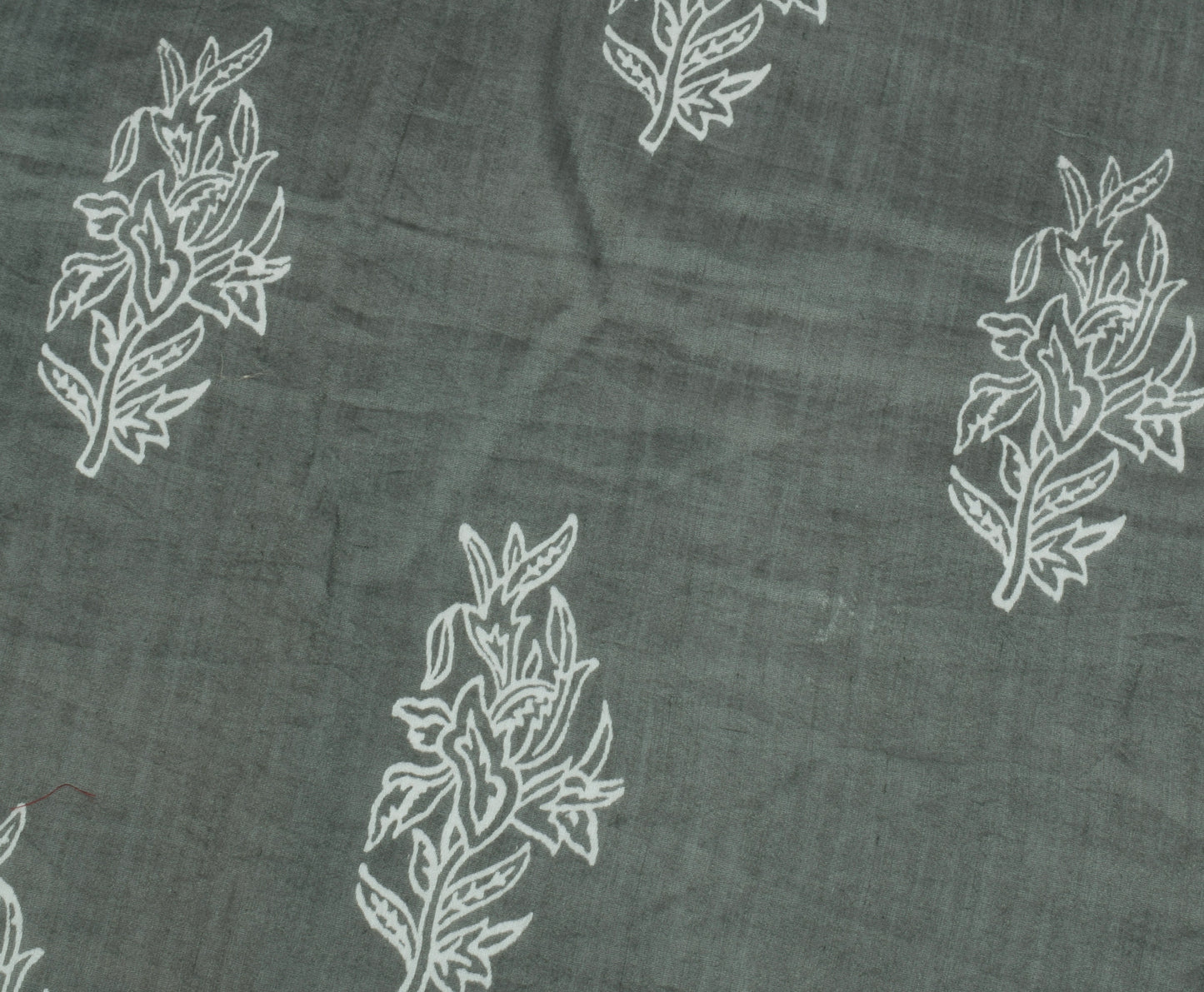 Sushila Vintage Indian Gray Dupatta 100% Pure Silk Printed Long Stole Hijab