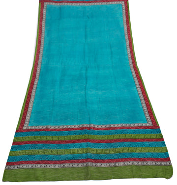 Sushila Vintage Indian Dupatta 100% Pure Silk Printed Long Stole Wrap Scarves