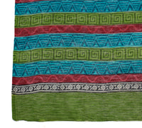 Sushila Vintage Indian Dupatta 100% Pure Silk Printed Long Stole Wrap Scarves