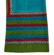 Sushila Vintage Indian Dupatta 100% Pure Silk Printed Long Stole Wrap Scarves