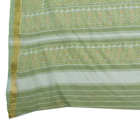 Sushila Vintage Green Dupatta 100% Pure Cotton Printed Long Stole Veil Scarves