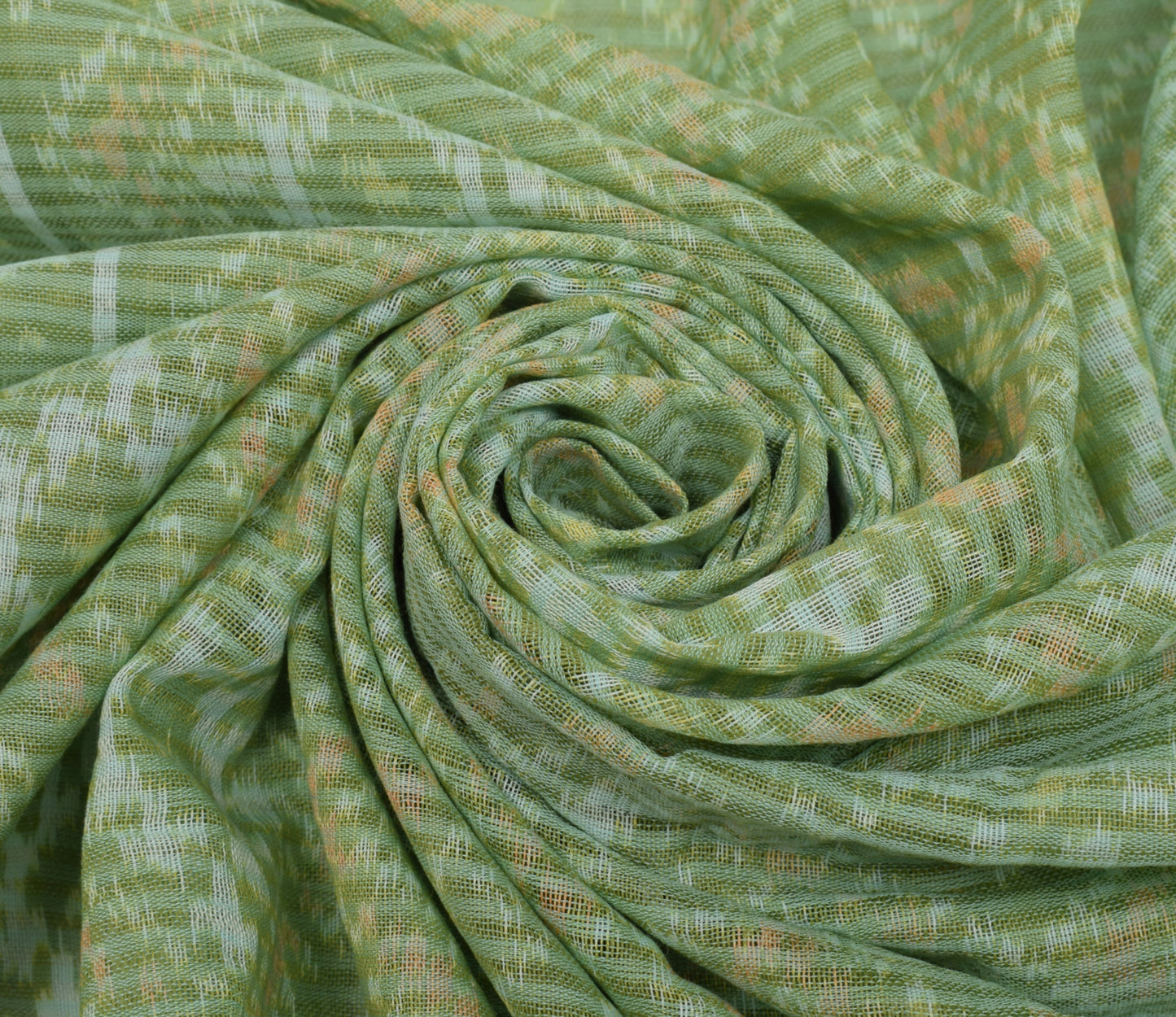Sushila Vintage Green Dupatta 100% Pure Cotton Printed Long Stole Veil Scarves