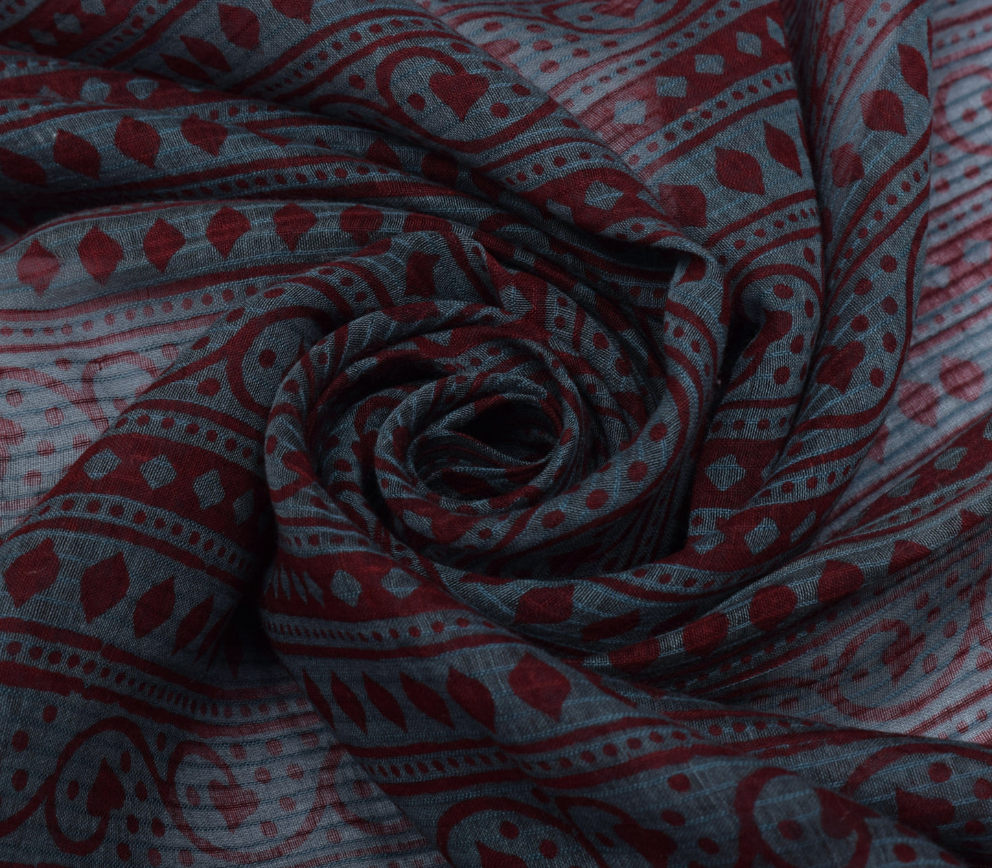 Sushila Vintage Indian Dupatta 100% Pure Cotton Printed Long Stole Veil Scarves