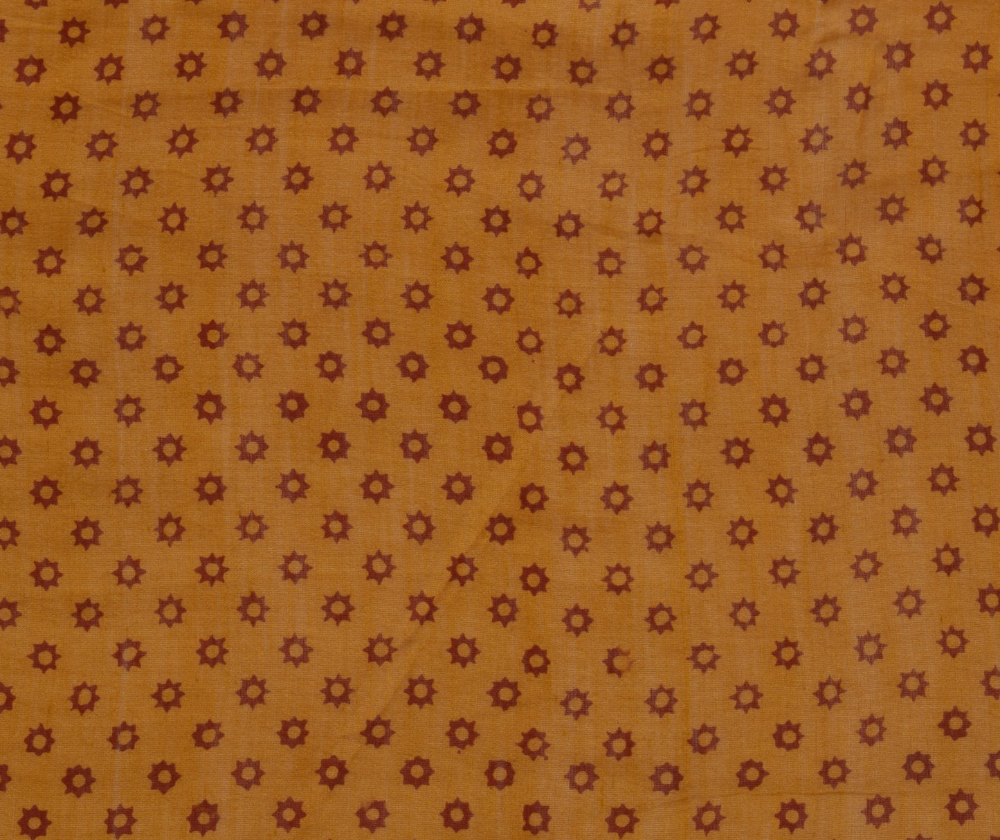 Sushila Vintage Mustard Dupatta 100% Pure Cotton Printed Long Stole Long Veil