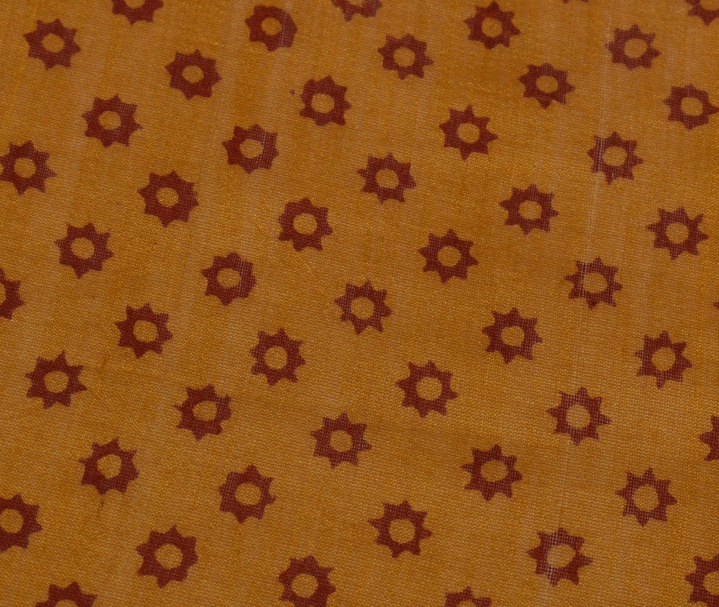 Sushila Vintage Mustard Dupatta 100% Pure Cotton Printed Long Stole Long Veil