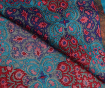 Sushila Vintage Gray Indian Dupatta 100% Pure Cotton Printed Long Stole Wrap