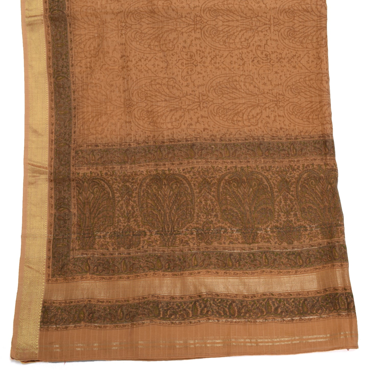 Sushila Vintage Indian Dupatta 100% Pure Cotton Printed Long Stole Veil Hijab