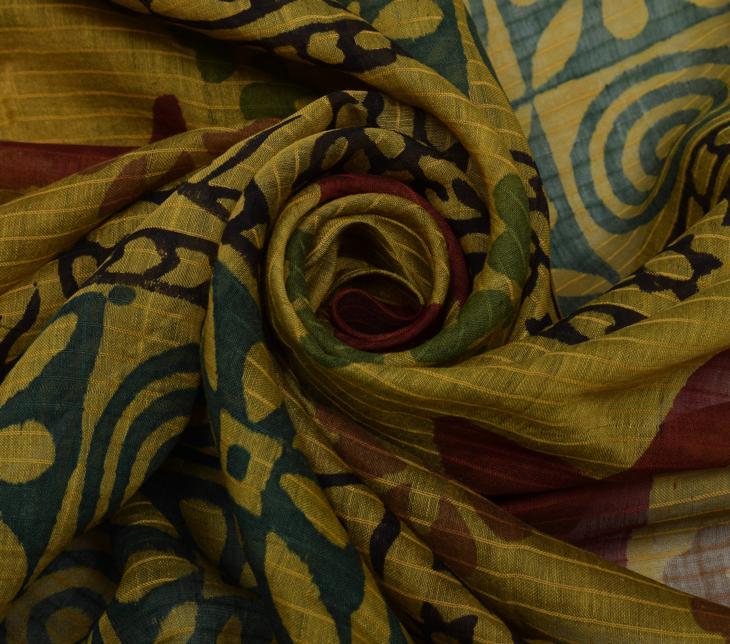 Sushila Vintage Indian Green Dupatta 100% Pure Cotton Printed Long Stole Hijab