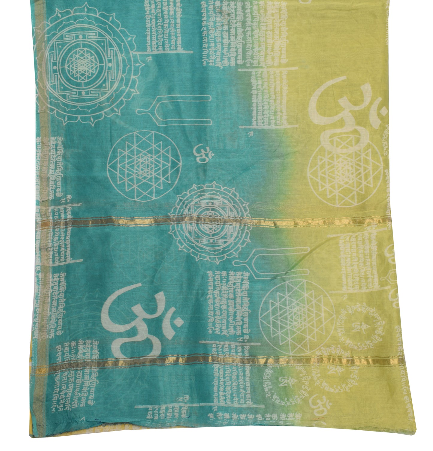 Sushila Vintage Indian Dupatta 100% Pure Silk Printed Long Stole Veil Scarves
