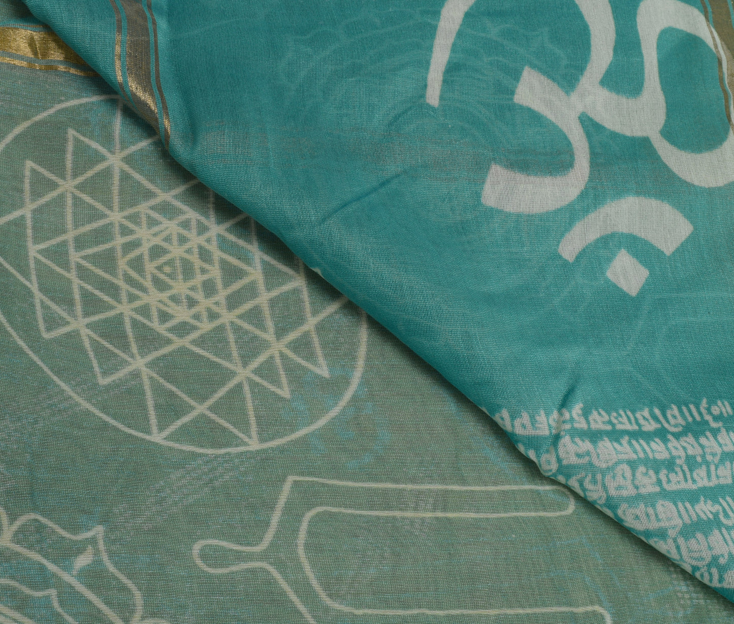 Sushila Vintage Indian Dupatta 100% Pure Silk Printed Long Stole Veil Scarves