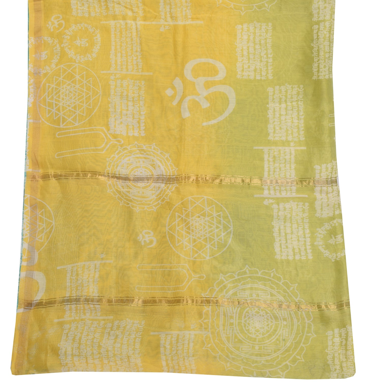 Sushila Vintage Indian Dupatta 100% Pure Silk Printed Long Stole Veil Scarves