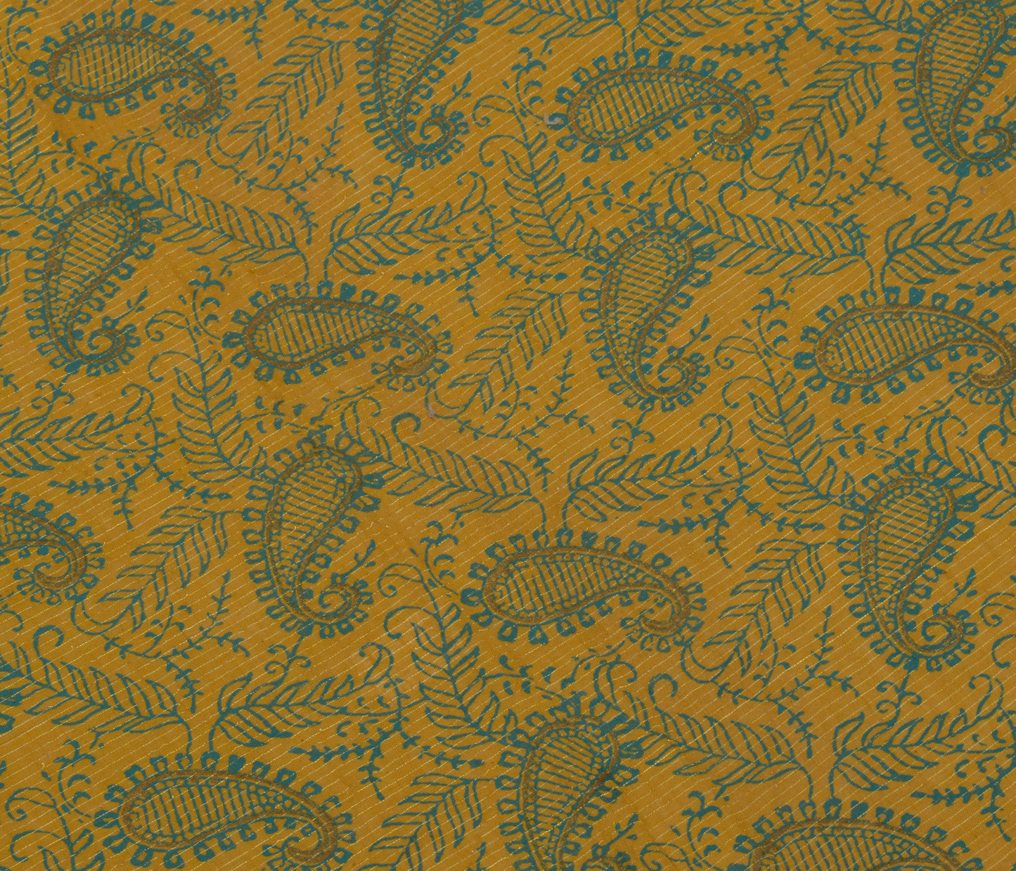 Sushila Vintage Indian Green Dupatta 100% Pure Cotton Paisley Long Stole Hijab