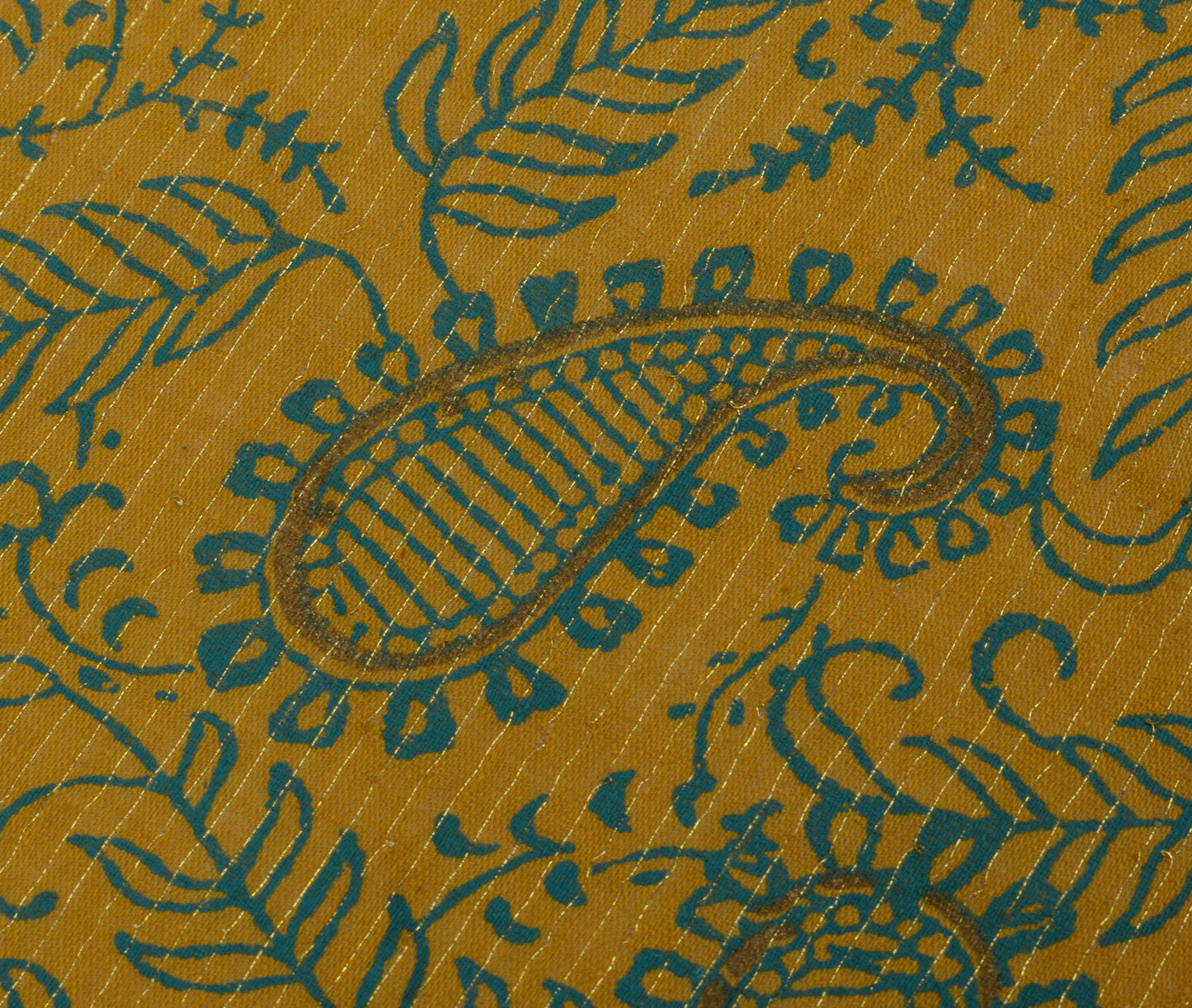 Sushila Vintage Indian Green Dupatta 100% Pure Cotton Paisley Long Stole Hijab