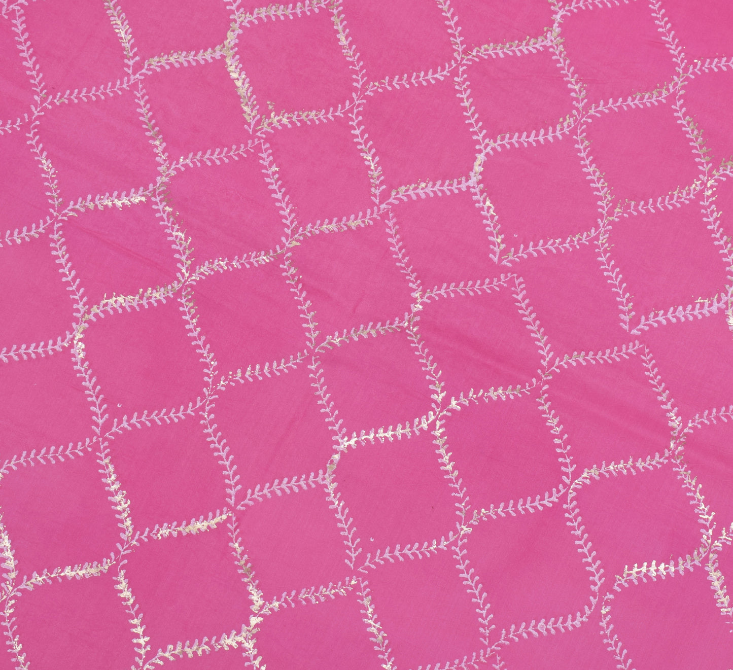 Sushila Vintage Pink Dupatta 100% Pure Cotton Printed Long Stole Hijab Scarves
