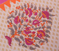 Sushila Vintage Pink Dupatta 100% Pure Cotton Printed Long Stole Hijab Scarves