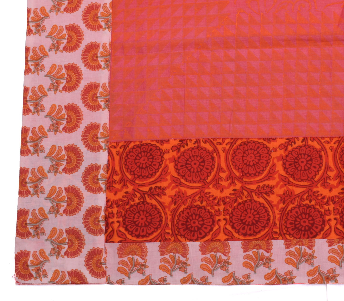 Sushila Vintage Indian Dupatta 100% Pure Cotton Printed Long Stole Hijab