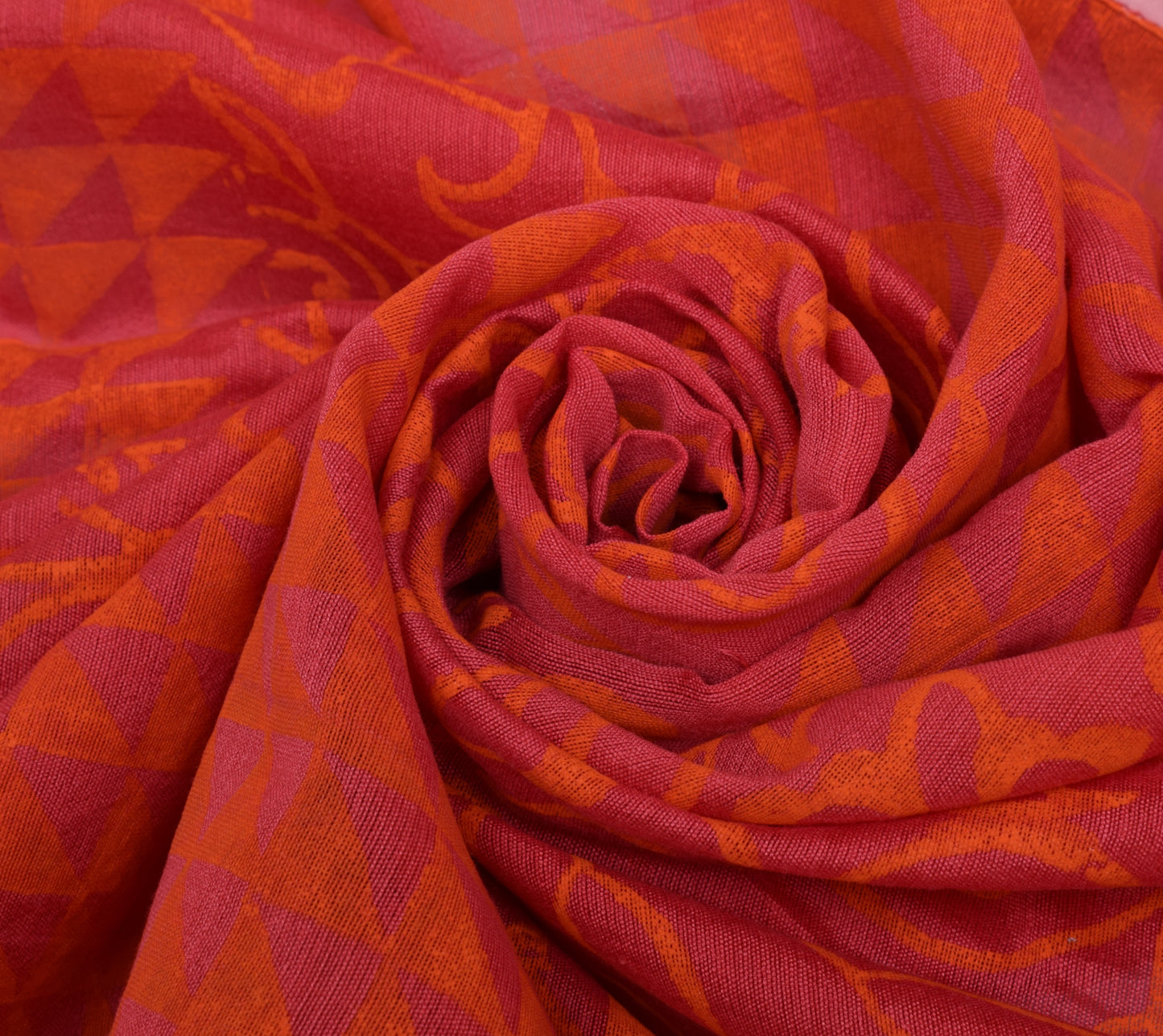 Sushila Vintage Indian Dupatta 100% Pure Cotton Printed Long Stole Hijab