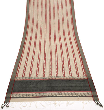 Sushila Vintage Light Brown Dupatta 100% Pure Cotton Printed Long Stole Hijab