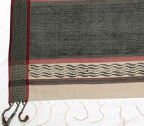 Sushila Vintage Light Brown Dupatta 100% Pure Cotton Printed Long Stole Hijab