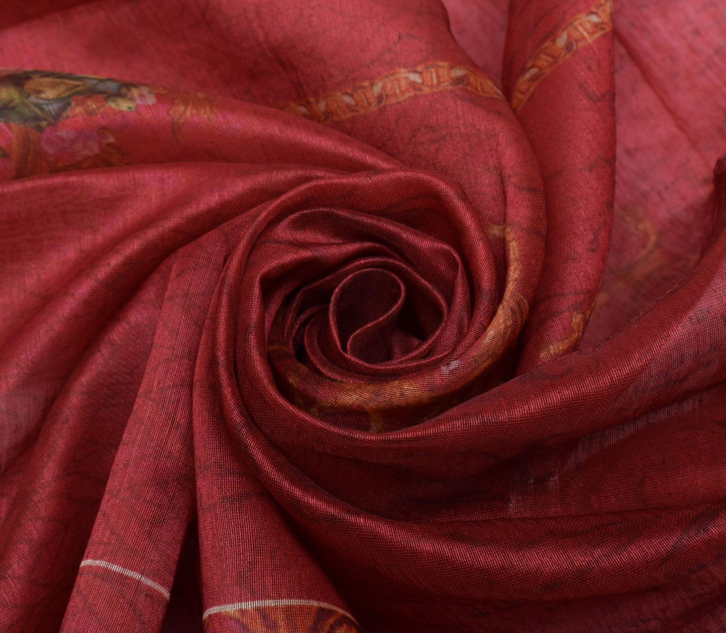 Sushila Vintage Indian Dupatta Blend Silk Printed Long Stole Veil Scarves