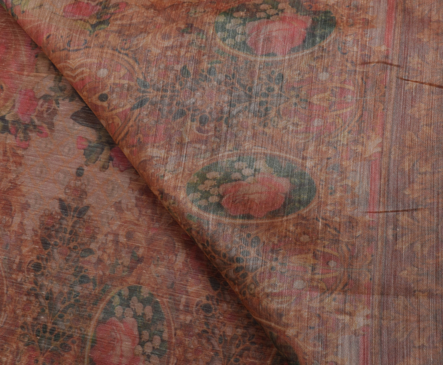 Sushila Vintage Indian Dupatta Blend Silk Printed Long Stole Veil Scarves