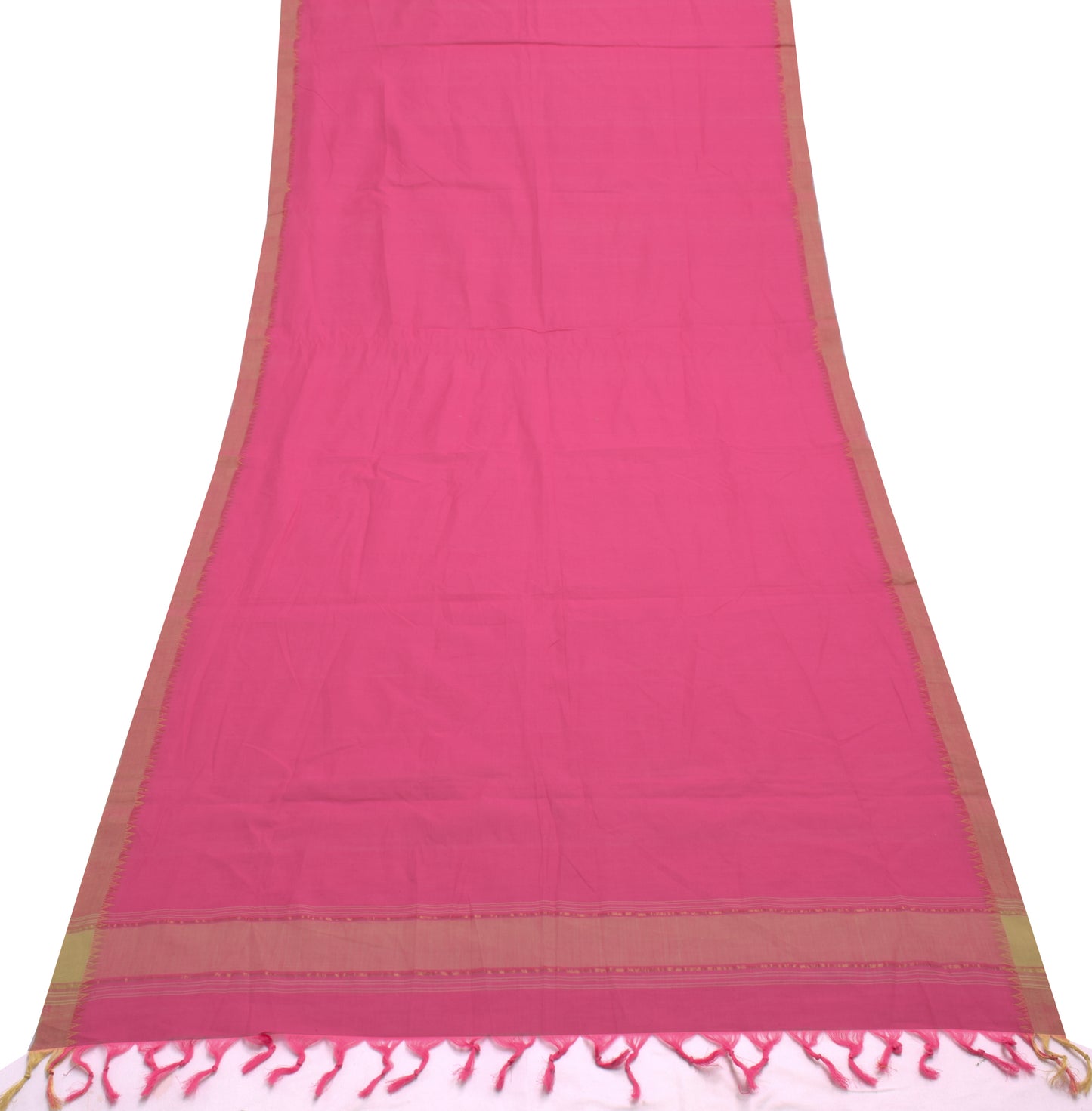 Sushila Vintage Indian Pink Dupatta 100% Pure Cotton Long Stole Hijab Scarves