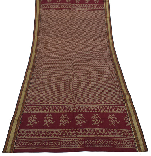 Sushila Vintage Indian Dupatta 100% Pure Cotton Printed Long Stole Hijab