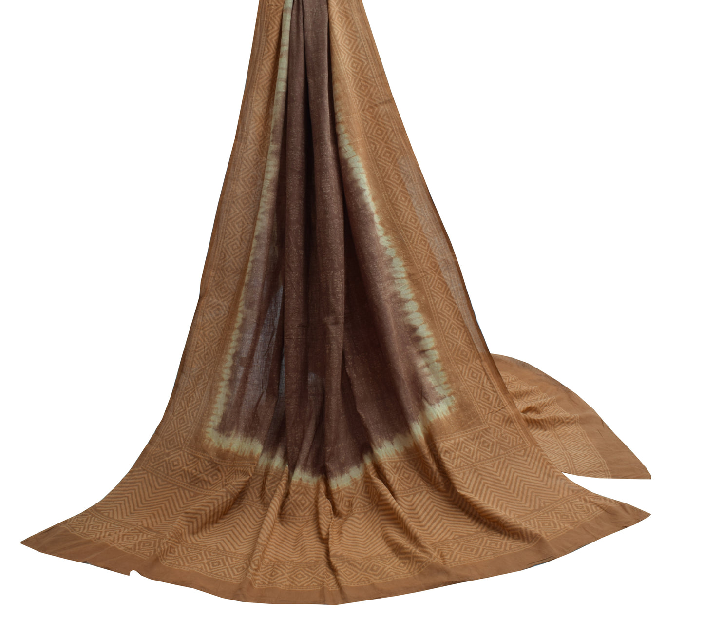 Sushila Vintage Indian Dupatta 100% Pure Cotton Printed Long Stole Veil Hijab