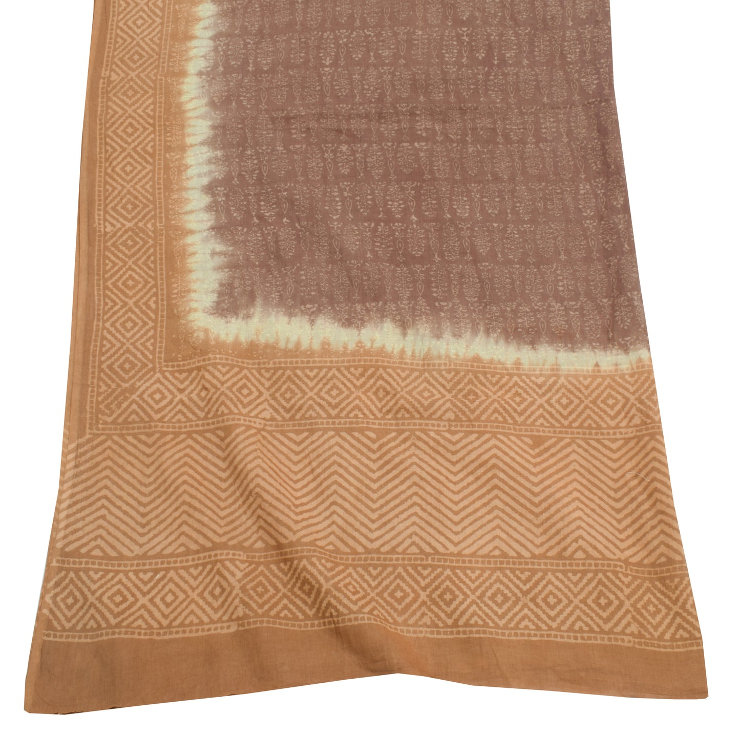 Sushila Vintage Indian Dupatta 100% Pure Cotton Printed Long Stole Veil Hijab