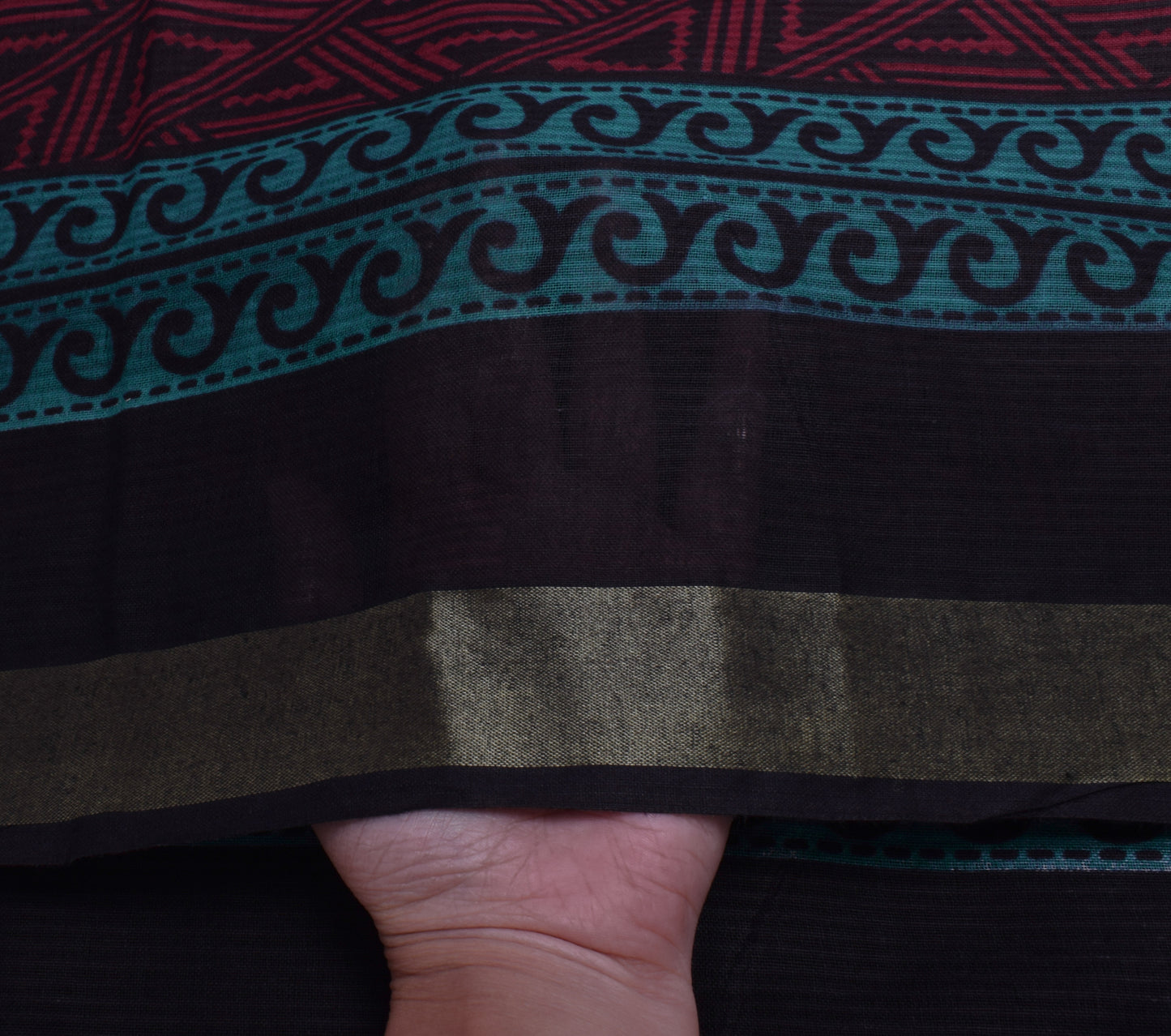 Sushila Vintage Indian Dupatta 100% Pure Cotton Printed Long Stole Veil Hijab