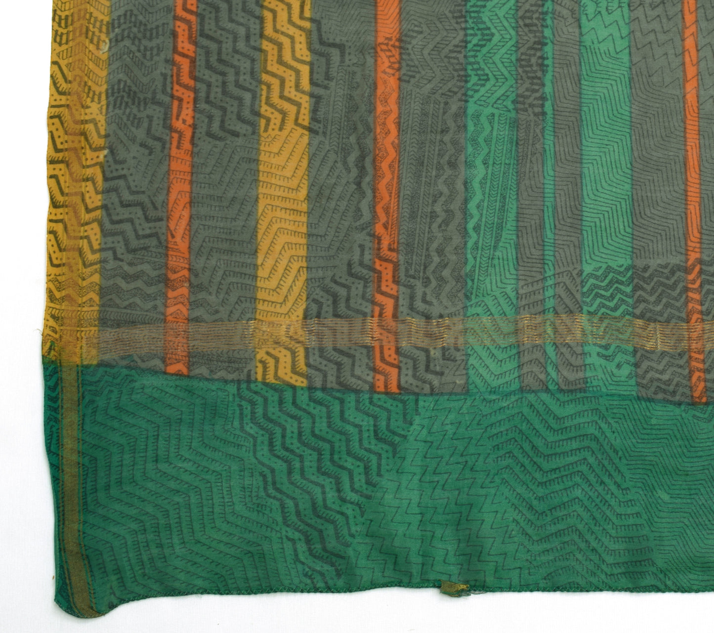 Sushila Vintage Indian Dupatta Pure Cotton Printed Long Stole Veil Hijab