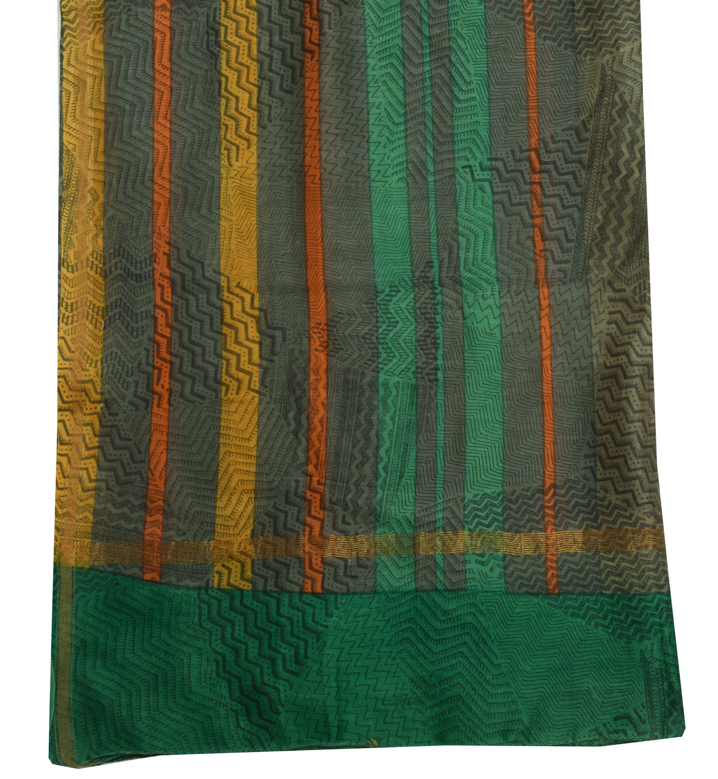 Sushila Vintage Indian Dupatta Pure Cotton Printed Long Stole Veil Hijab