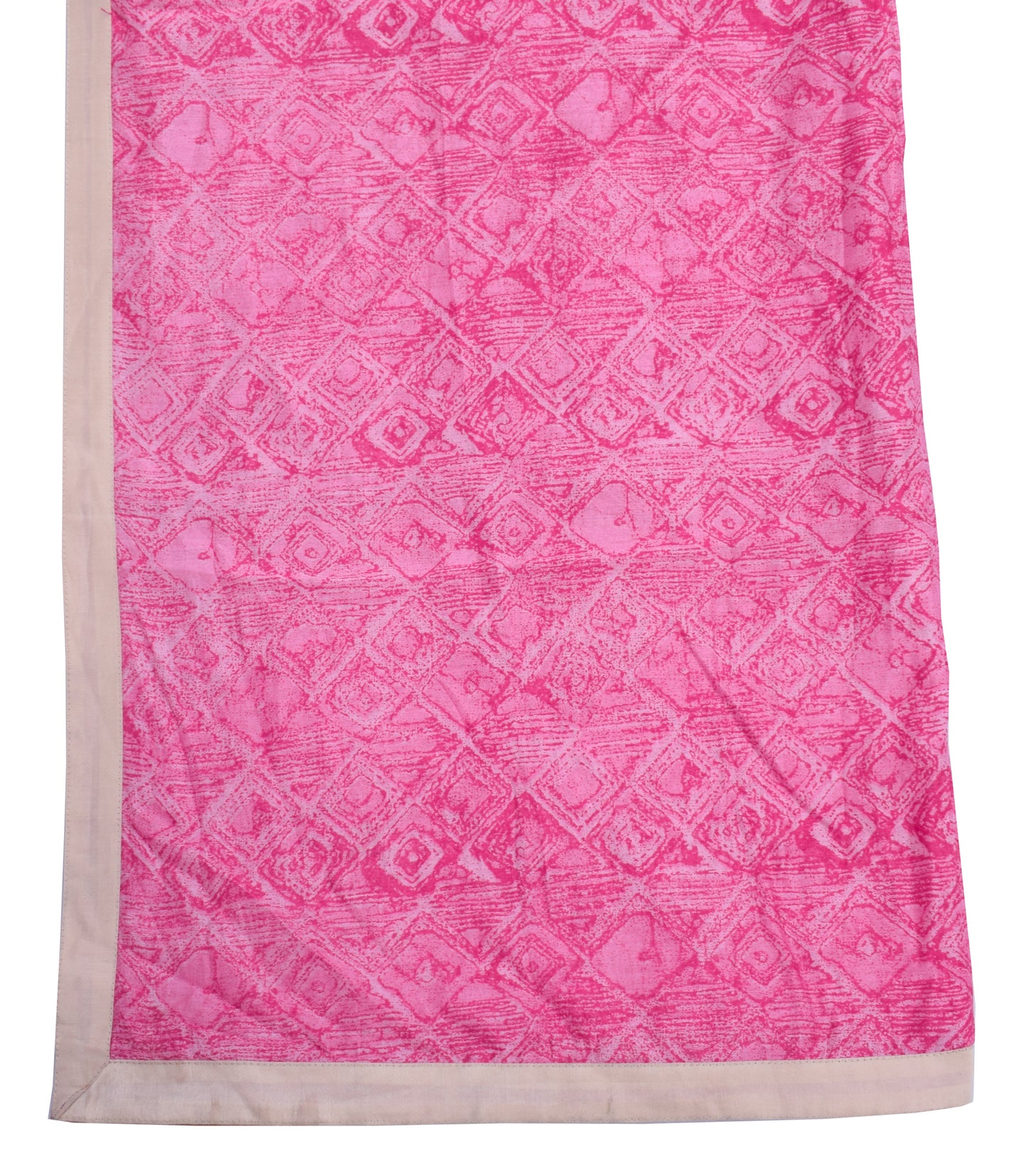 Sushila Vintage Pink Dupatta 100% Pure Cotton Printed Long Stole Veil Hijab