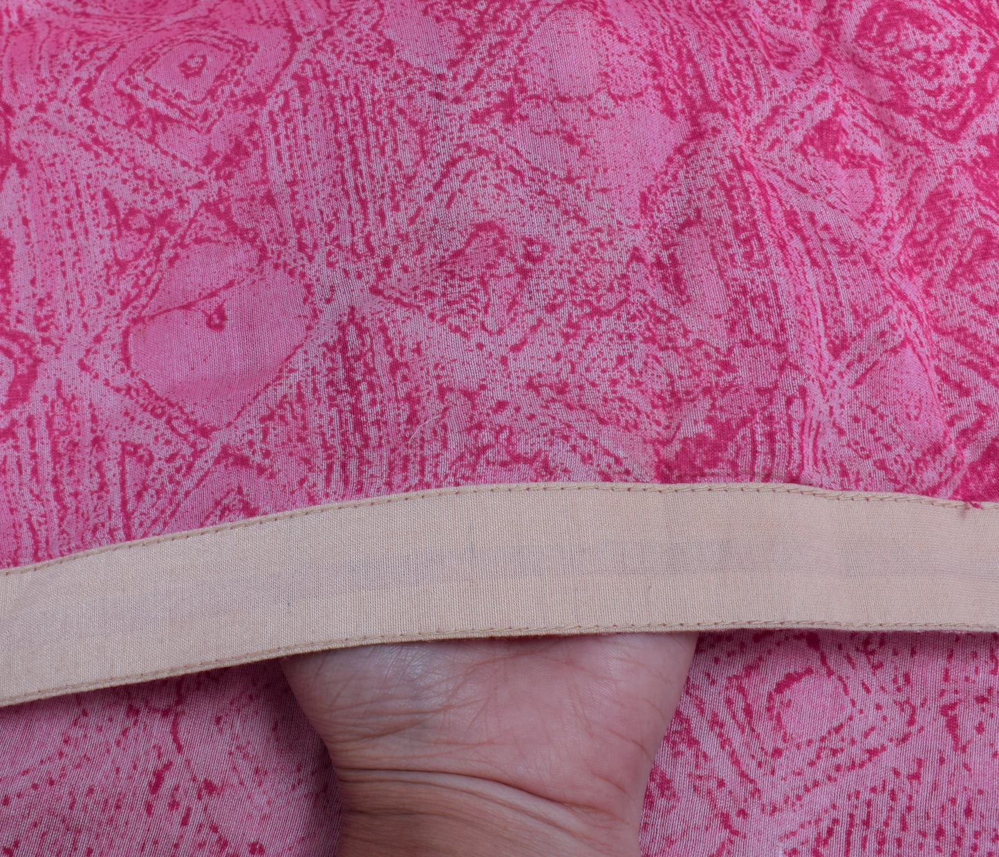 Sushila Vintage Pink Dupatta 100% Pure Cotton Printed Long Stole Veil Hijab