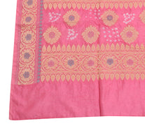 Sushila Vintage Pink Dupatta Blend Cotton Bandhani Printed & Woven Long Stole
