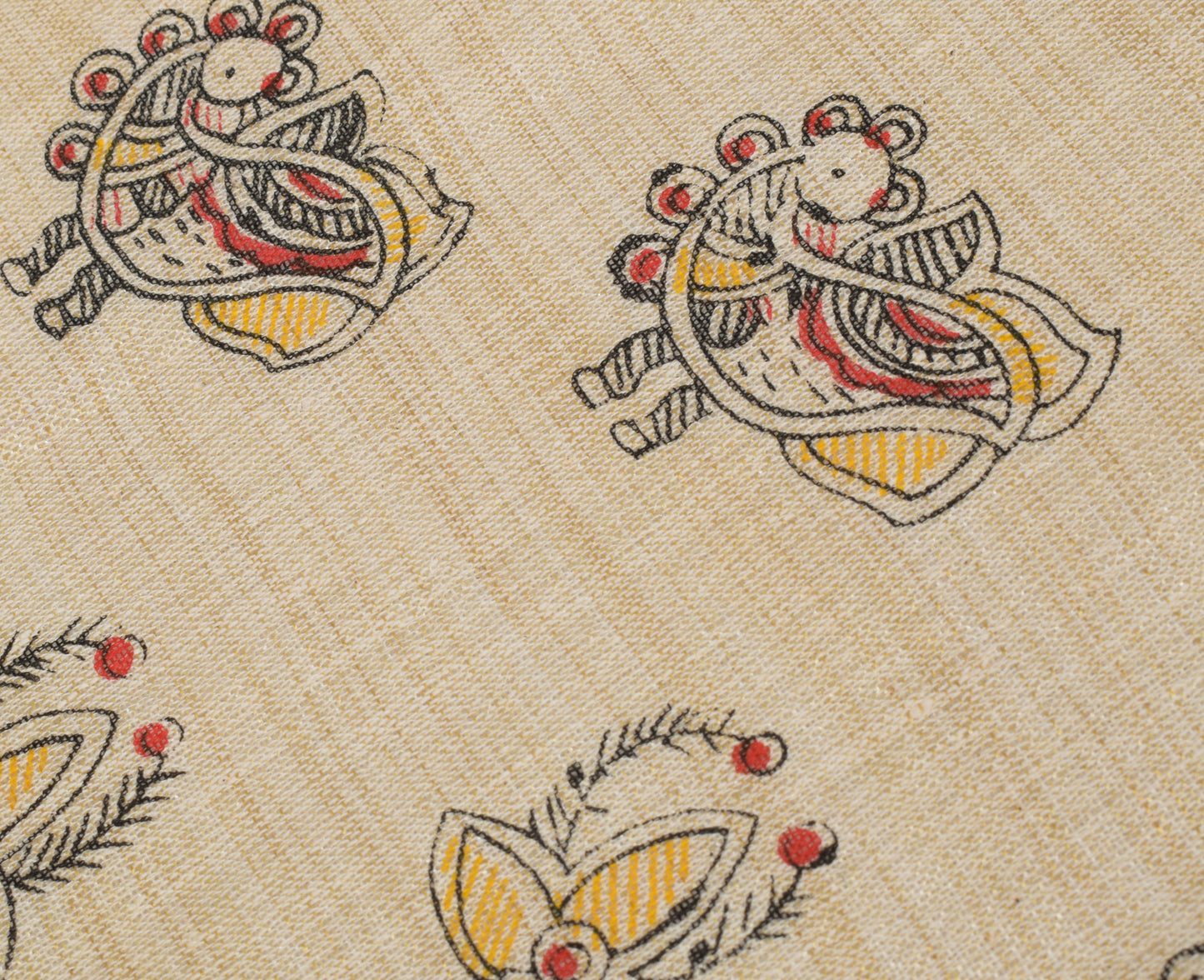 Sushila Vintage Cream Dupatta Pure Cotton Printed Bhagalpuri Long Stole Hijab