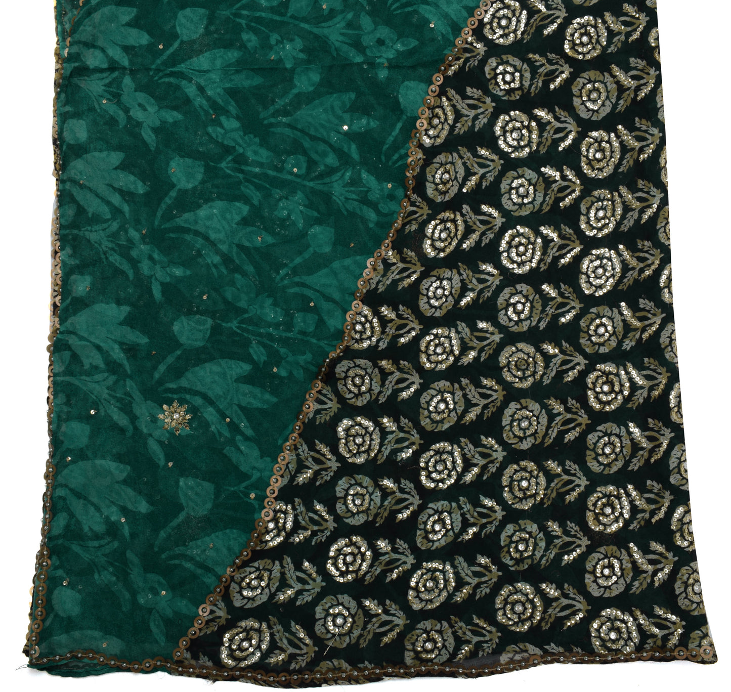 Sushila Vintage Indian Dupatta Pure Georgette Silk Printed Long Stole Scarves