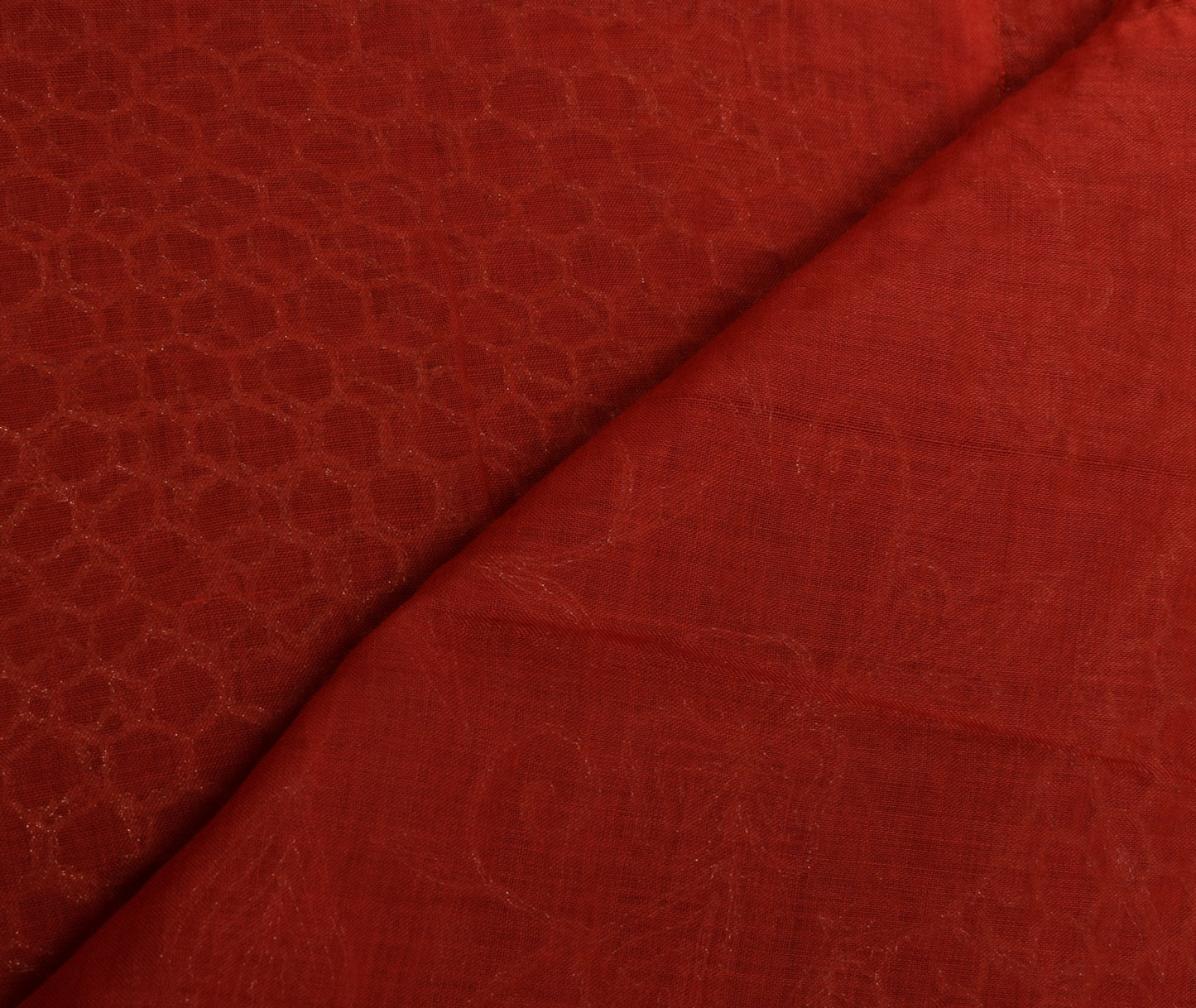 Sushila Vintage Red Indian Dupatta Blend Georgette Silk Long Stole Scarves