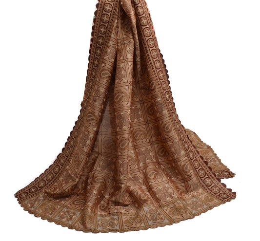 Sushila Vintage Indian Dupatta Blend Silk Printed Long Stole Veil Scarves