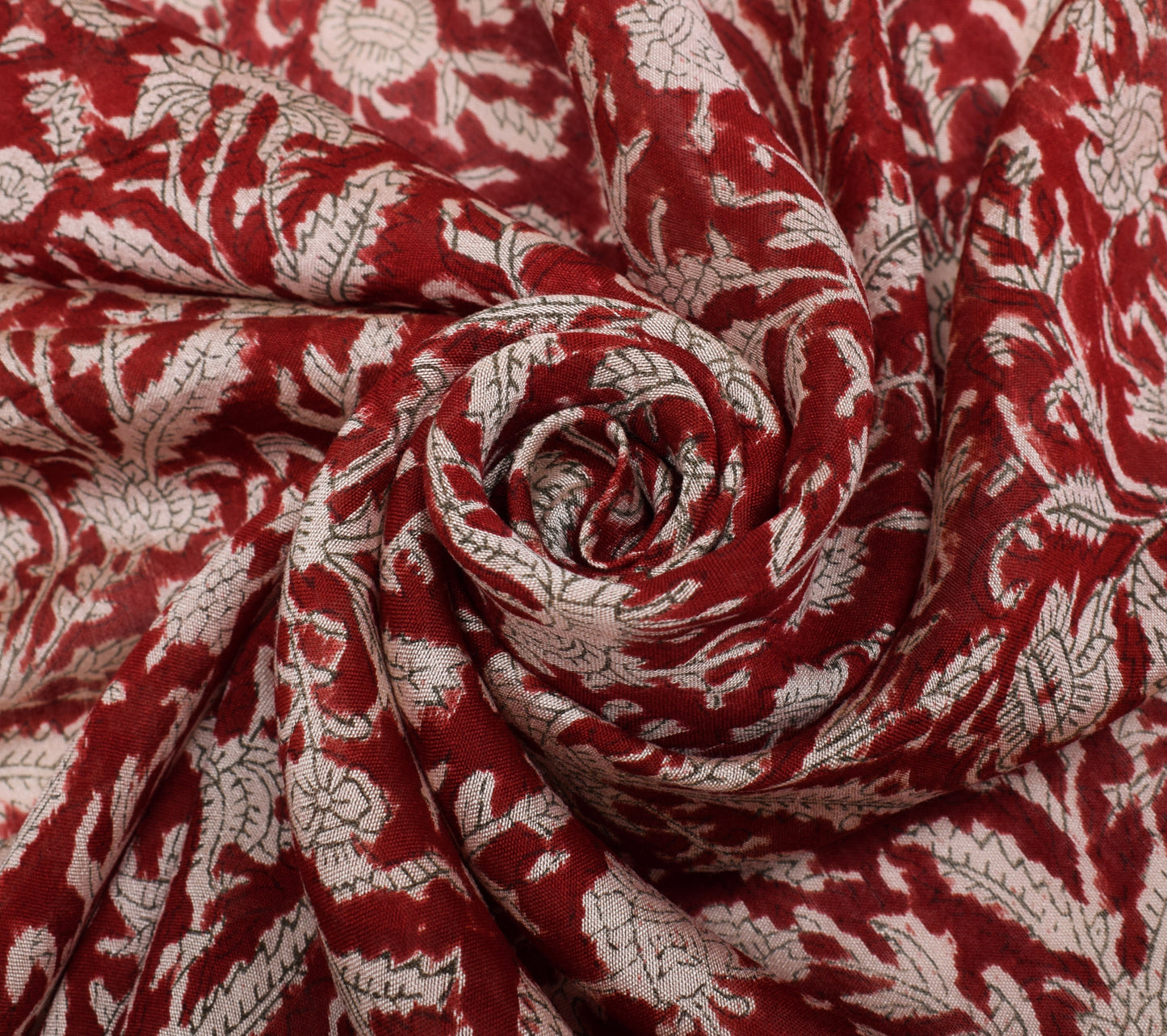 Sushila Vintage Red Dupatta 100% Pure Cotton Ajrakh Printed Long Stole Veil Weap